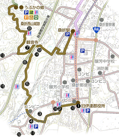 歴史の小径の地図の画像