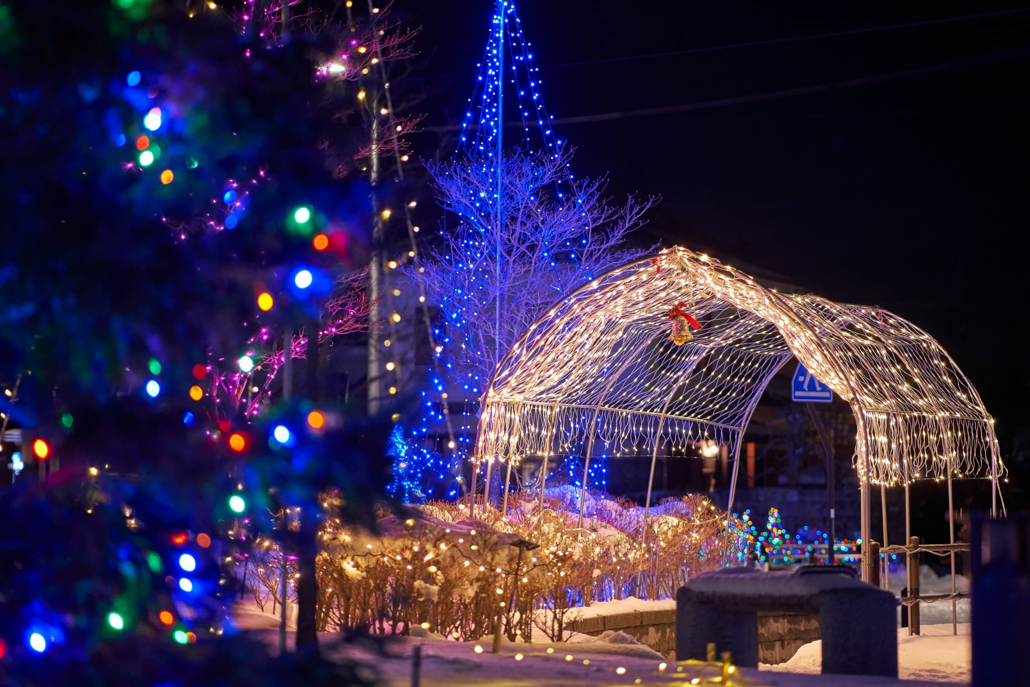 桑折駅前イルミネーション