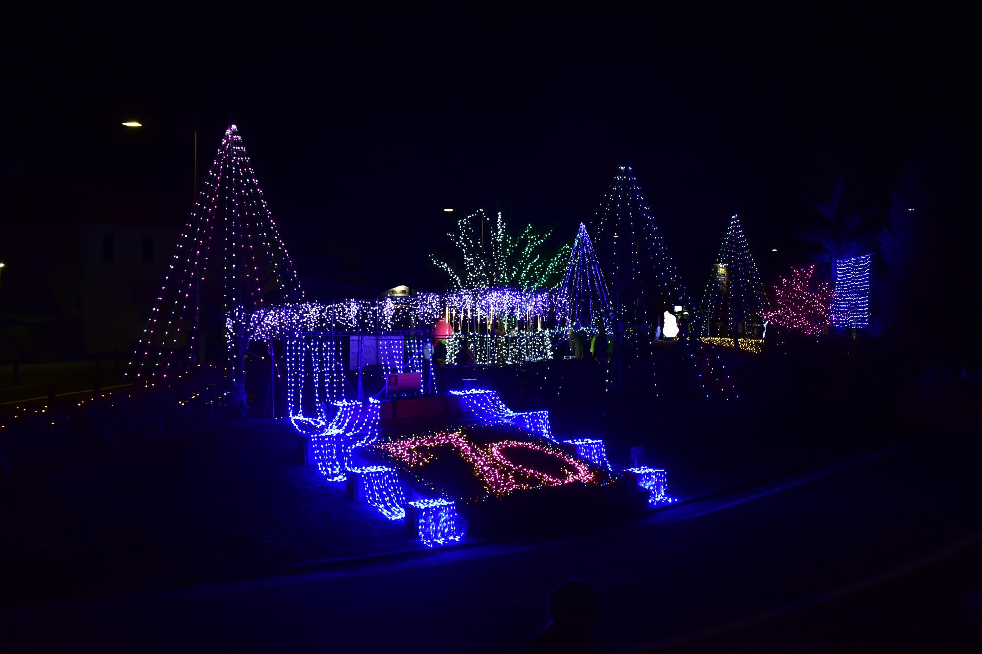 町制施行70周年記念 桑折駅前イルミネーション