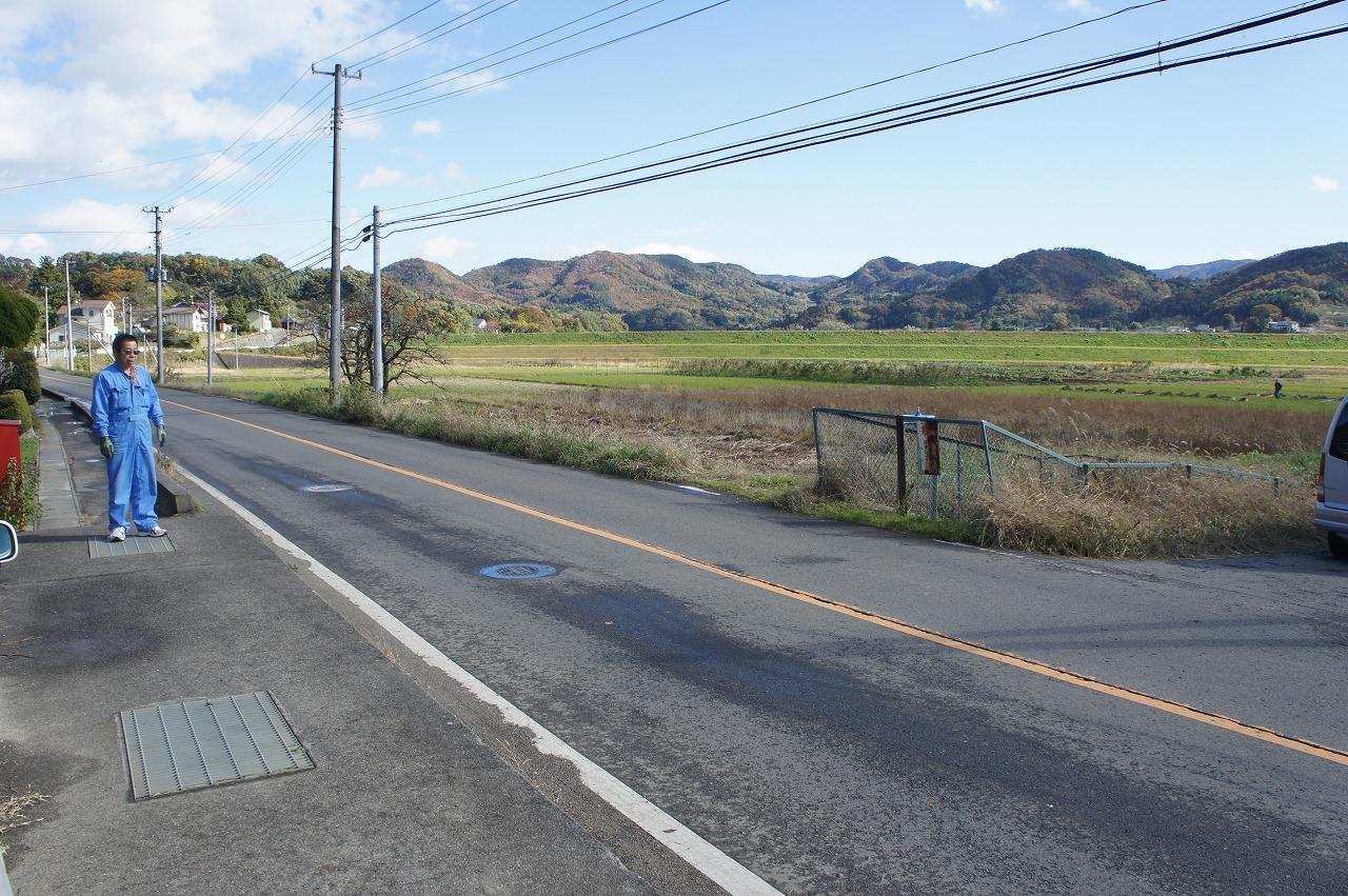 西根堰の終点の周りの風景の写真