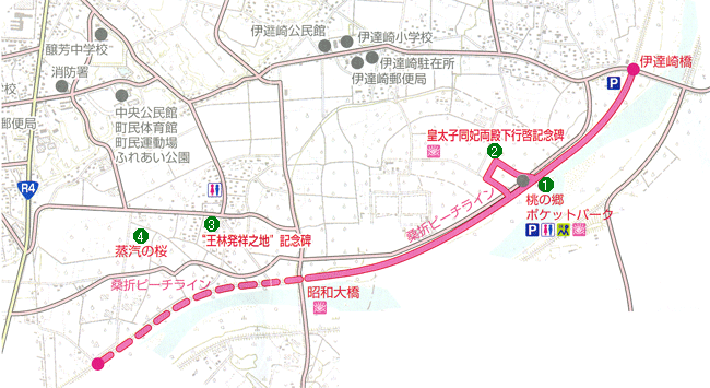 果物の小径の地図の画像