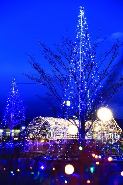 JR桑折駅前イルミネーションの写真