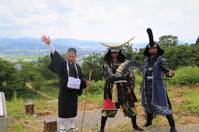 政宗様一行が本丸に到着する