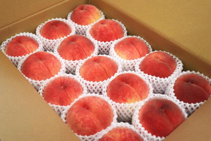 献上桃選果式の様子6