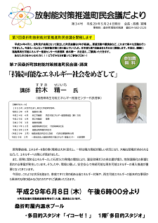 放射能対策推進町民会議だより第34号の画像