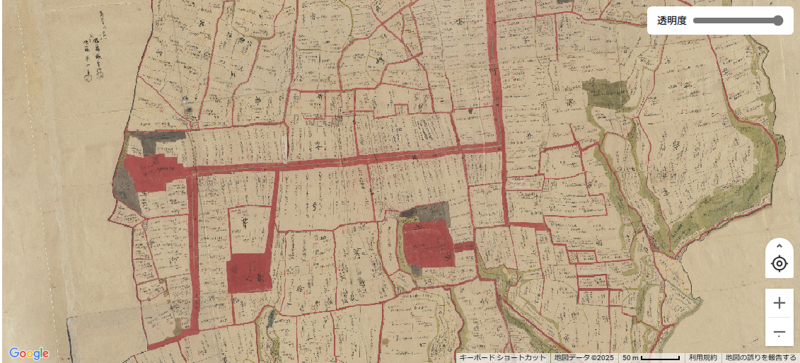 明治七年桑折村絵図の画像