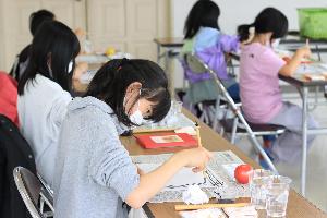 絵手紙クラブの様子