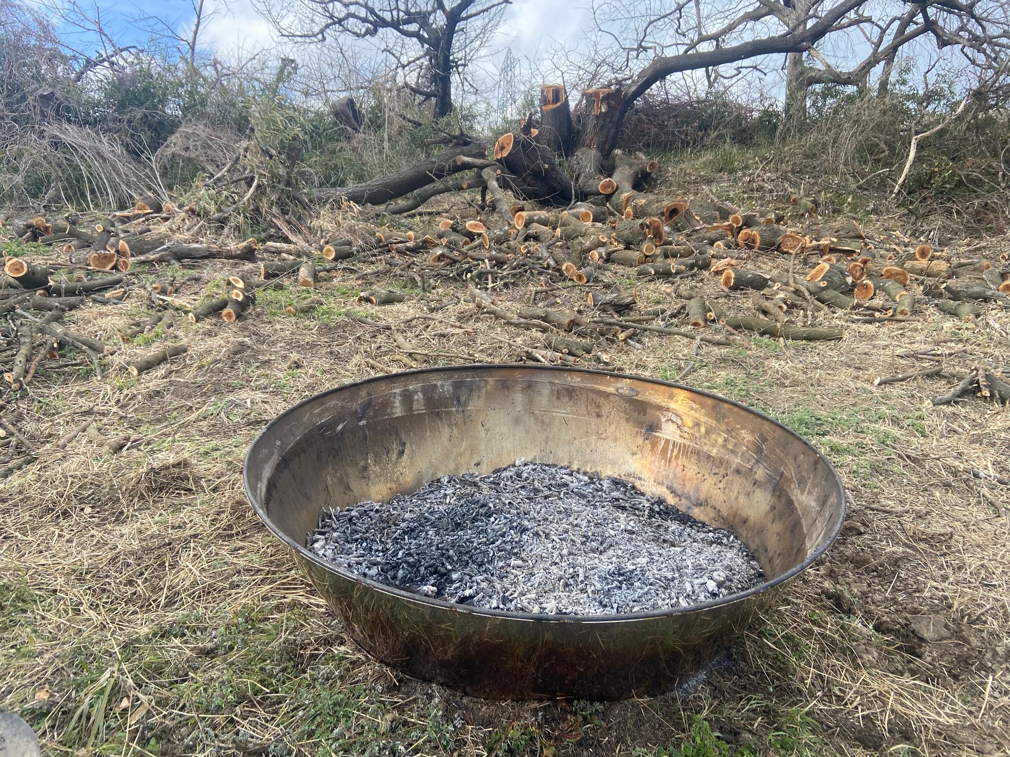 バイオ炭の生成の様子2