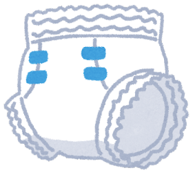 おむつのイラストの画像