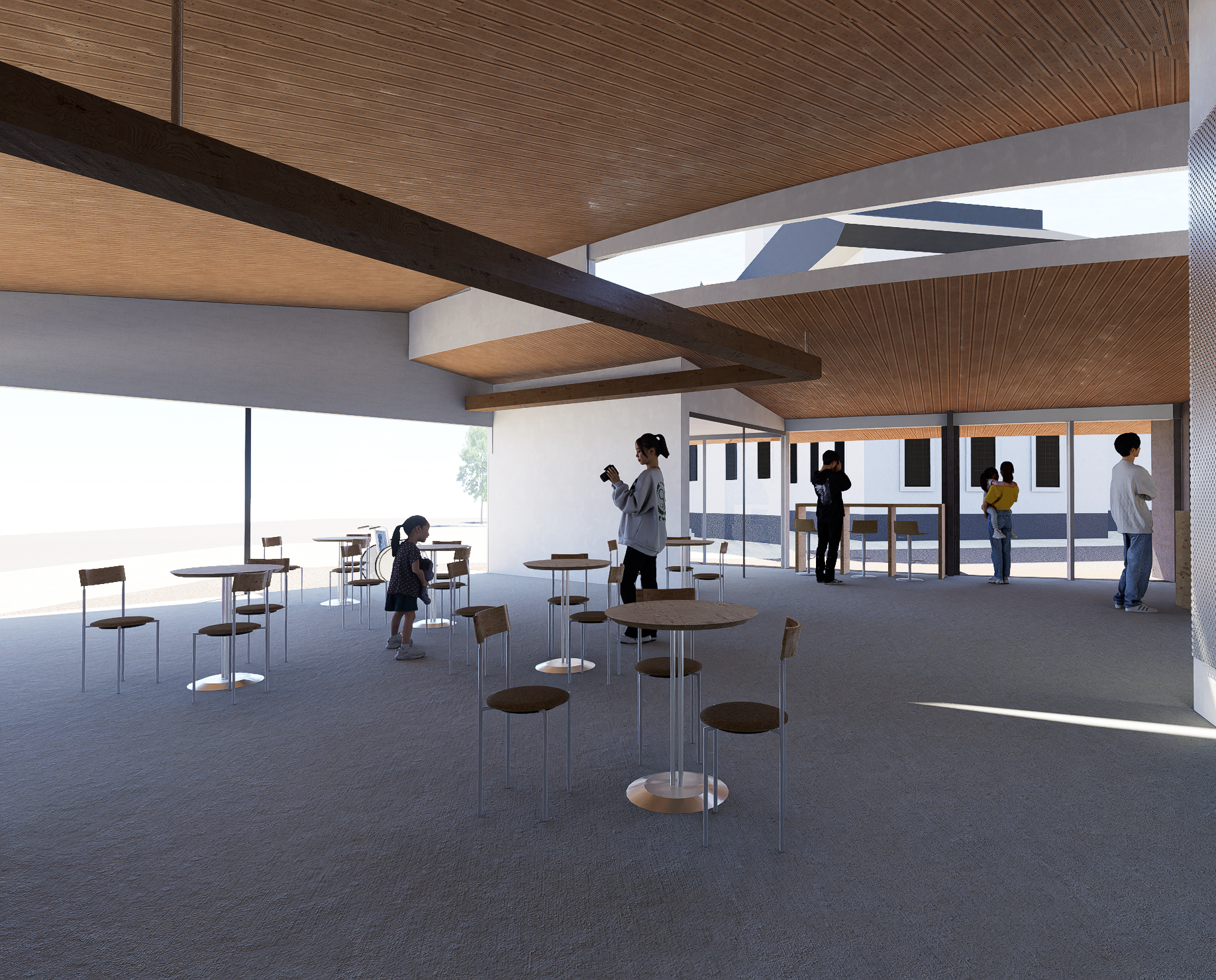 ロビーより正面玄関の画像