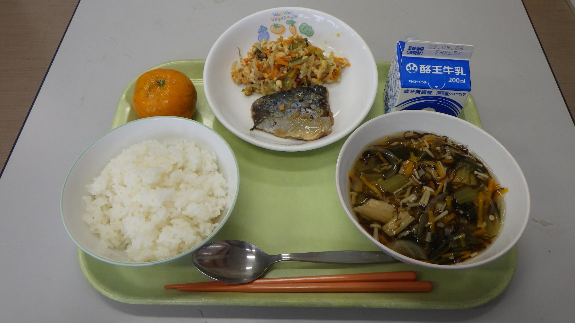 8月27日の給食