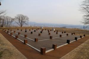 桑折西山城跡中心建物跡